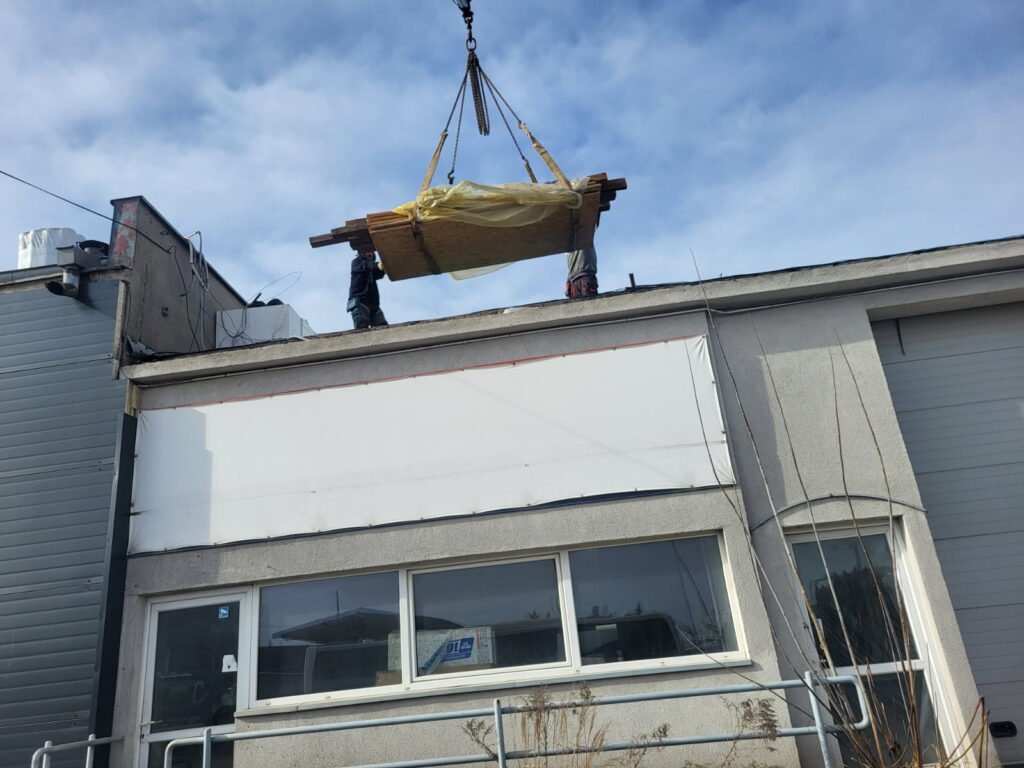 Dźwig HDS w użyciu