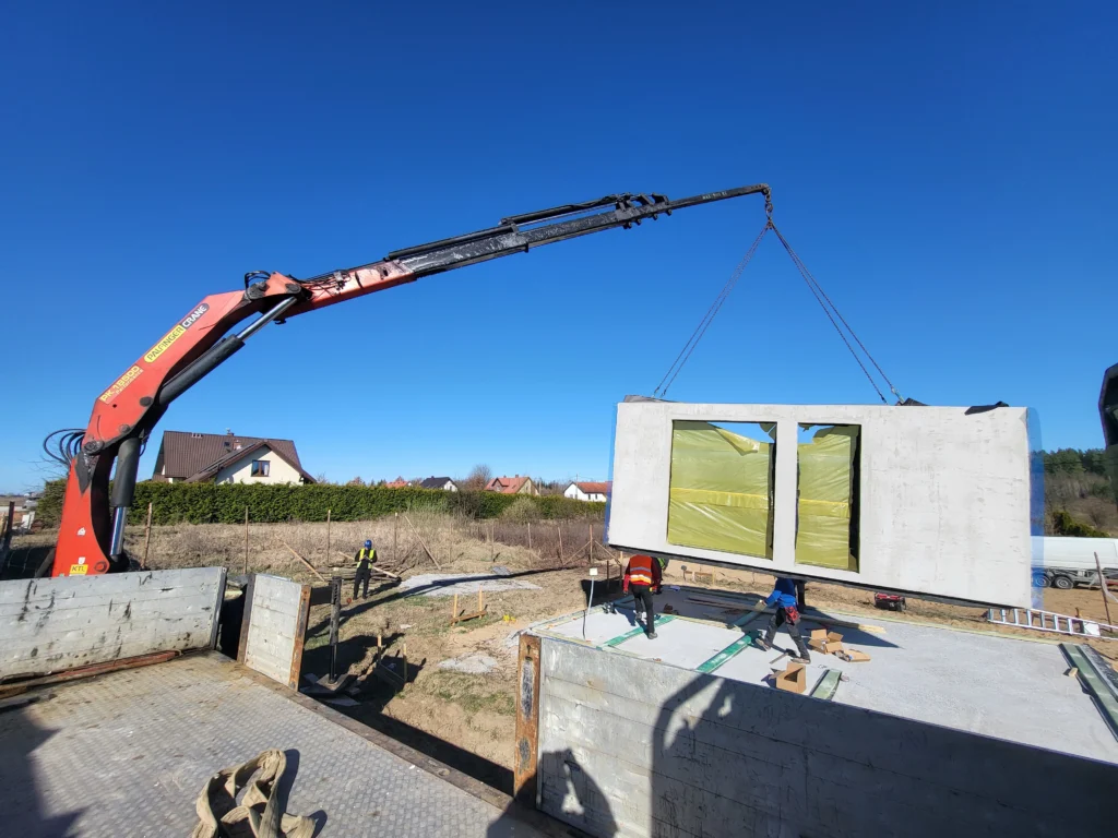 Dźwig HDS w użyciu