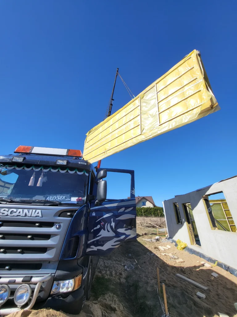 Dźwig HDS w użyciu