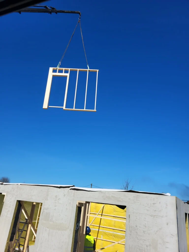 Dźwig HDS w użyciu